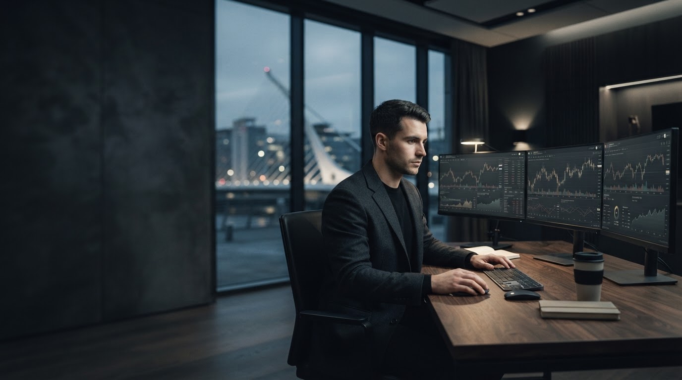 FX Trading platform interface used for remote market analysis